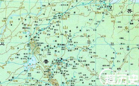 齐鲁地理位置图