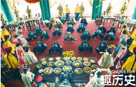 清朝皇帝吃饭