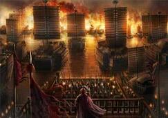 孙吴名将黄盖发起火烧赤壁是在几更天?